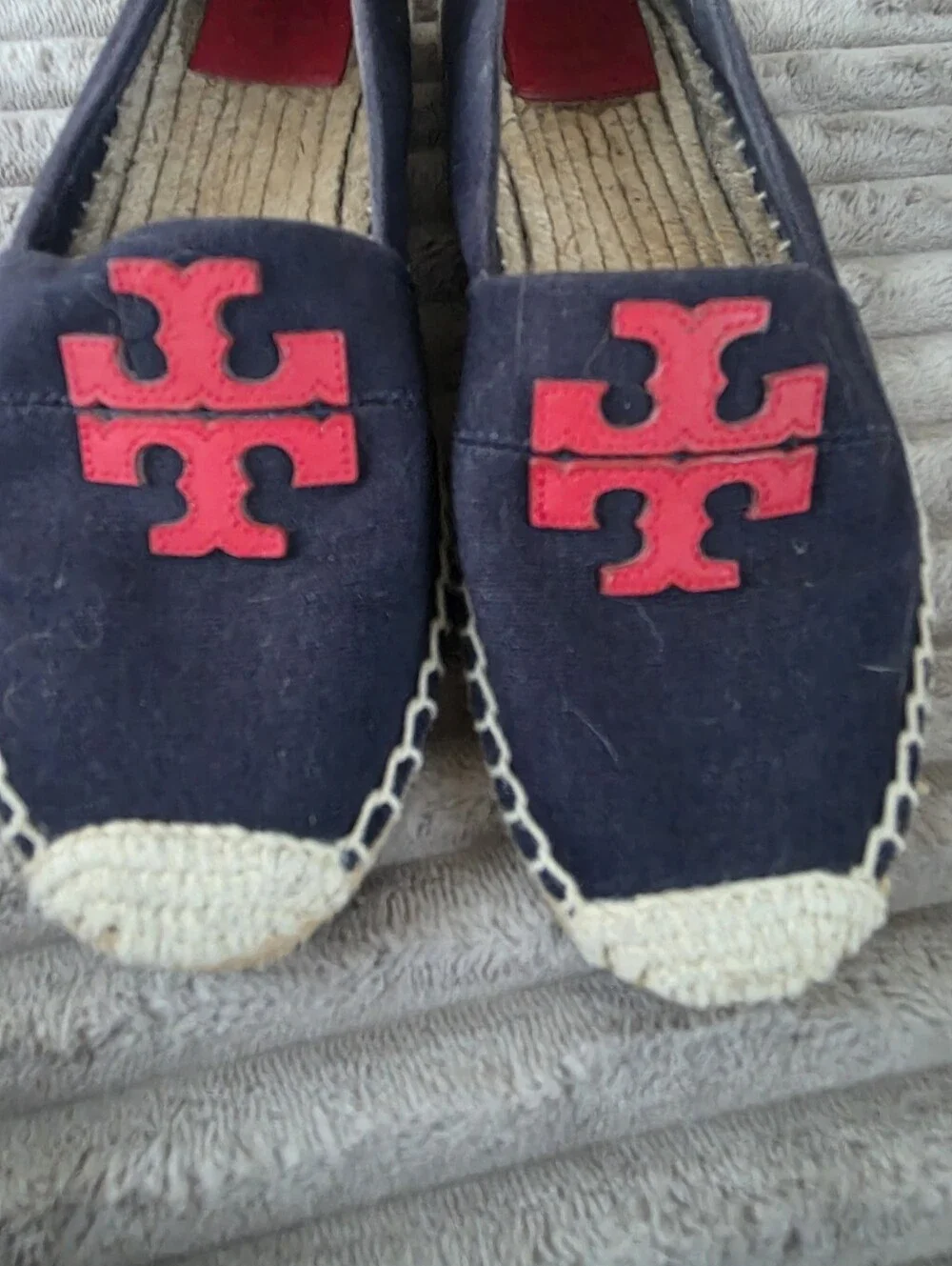 Tory Burch Weston Navy Espadrille Flats 8